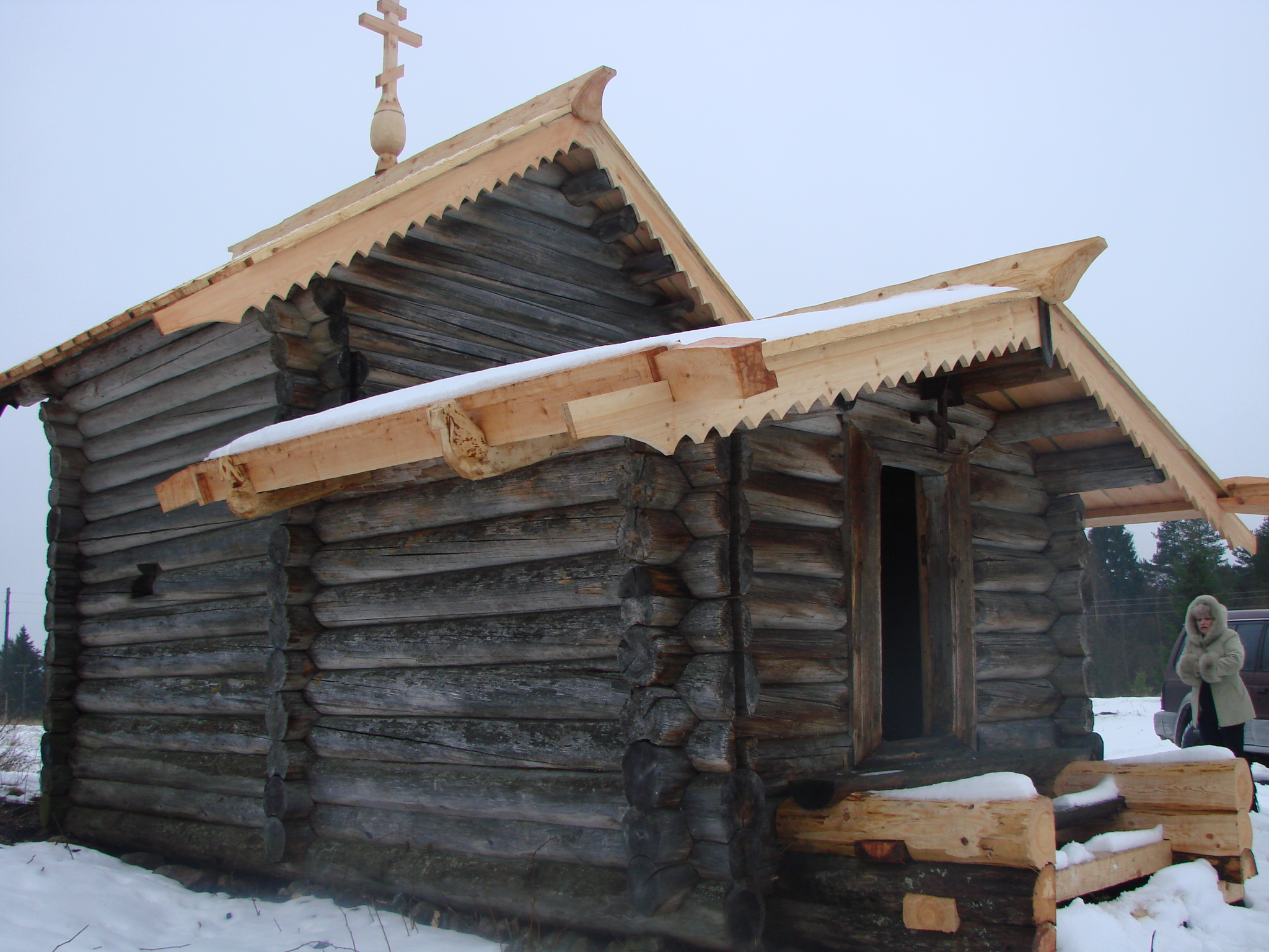 Мариинск часовня бревна